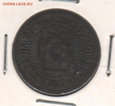 нотгельд. Франкфурт-на-Одере, 10 пфеннигов	1917 до 18.10.21. - 1