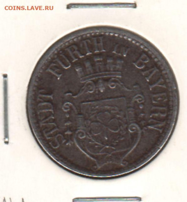 нотгельд. Фюрт, 10 пфеннигов 1917 до 18.10.21. - 1