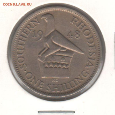 Южная Родезия, 1 шиллинг 1948 - 2