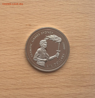 Крона Шайба Либерия 2,5$ долларов 1999 Летние Олимпийские - IMG_1538.JPG