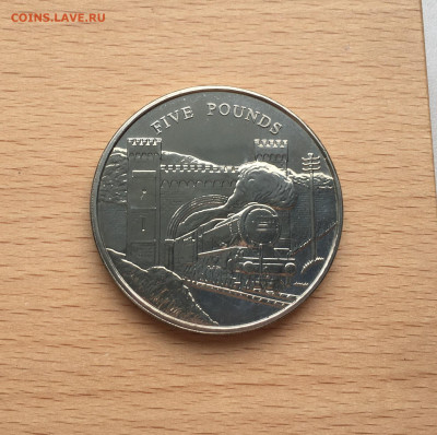 Джерси 5 фунтов 2004 паровоз железная дорога Крона Шайба - IMG_0761.JPG