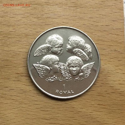 Крона Шайба Гибралтар 1 роял 1999 Херувимы Ангелы - IMG_1335.JPG