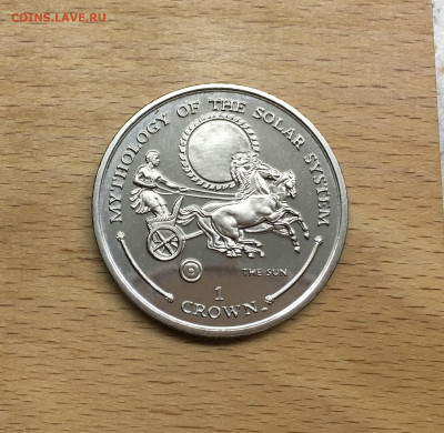 Крона Шайба Гибралтар 1 крона 2001 Солнечная система - IMG_1400.JPG