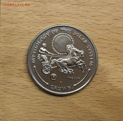 Крона Шайба Гибралтар 1 крона 2001 Солнечная система - IMG_1397.JPG