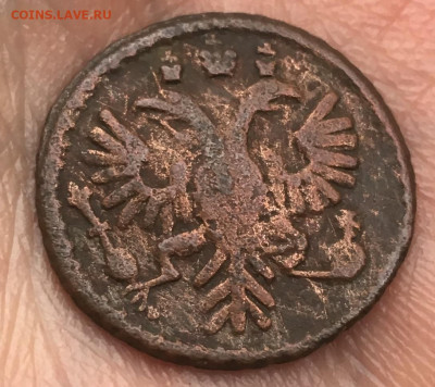 Полушка 1734 г. Интересная розетка? - Безымянный1