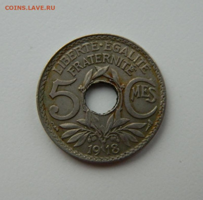 Франция 5 сантимов 1918 г. до 21.10.21 - DSCN1113.JPG