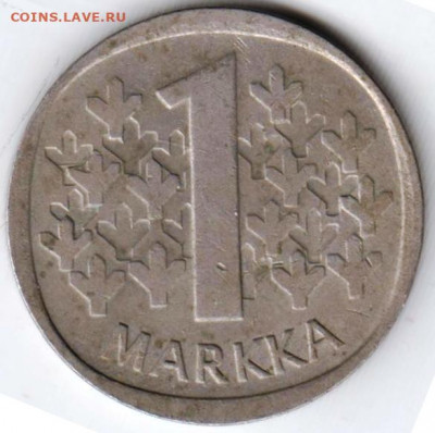 ФИНЛЯНДИЯ 1марка 1989 г. до 22.10.21 г. в 23.00 - 023