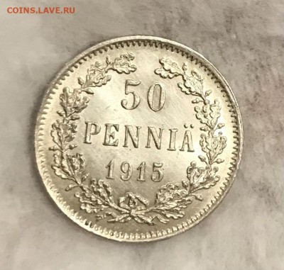 50 пенни 1911, 1914, 1915, 1916 гг UNC - AAFCA17C-DCF0-4F2F-9C6F-F8E8814D3127