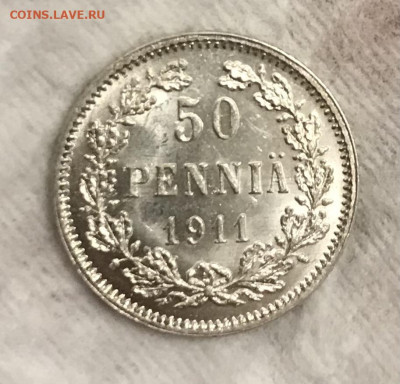 50 пенни 1911, 1914, 1915, 1916 гг UNC - D3A7DE5E-5CFE-42F2-803E-3C6C423CC813