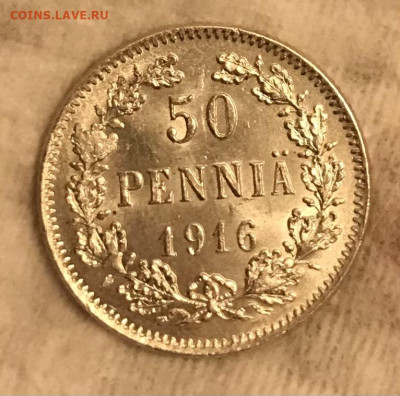 50 пенни 1911, 1914, 1915, 1916 гг UNC - 16BDD128-F97A-40BC-8892-2B8EDAFB680B