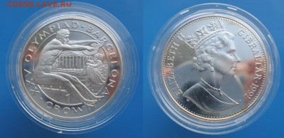 Гибралтар 1 крона 1991г Олимпиада до 20.10. 22-00 мск - 4
