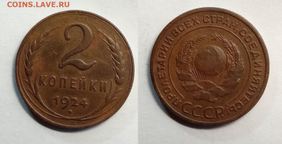 2 и 3 копейки 1924  до 23.10.2021 - 2-1924