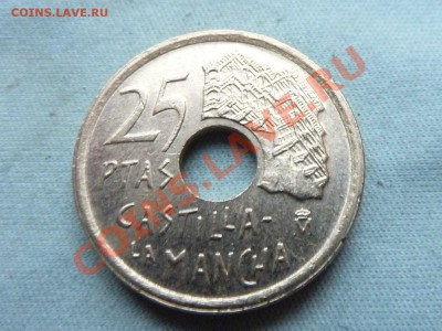 ИСПАНИЯ 25песет1996г.ДОН КИХОТ С ДЫРОЧКОЙ до 5.11.11 в 22-00 - MEMO0086.JPG