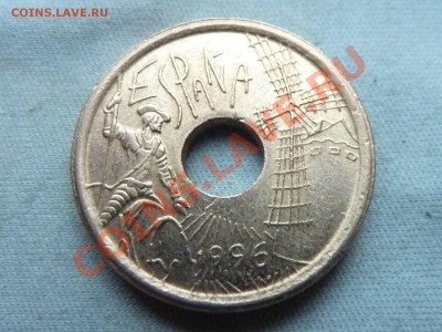 ИСПАНИЯ 25песет1996г.ДОН КИХОТ С ДЫРОЧКОЙ до 5.11.11 в 22-00 - MEMO0085.JPG