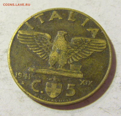 5 чентезимо 1941 Италия №1 24.10.2021 22:00 МСК - CIMG0135.JPG