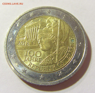 2 евро 2018 100 лет Австрии №1 24.10.2021 22:00 МСК - CIMG9151.JPG