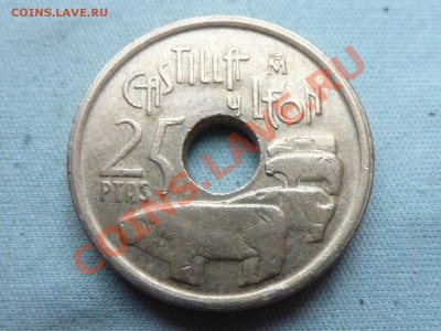 ИСПАНИЯ 25песет1991г.КАСТИЛИЯ  С ДЫРОЧКОЙ до 5.11.11 в 22-00 - MEMO0093.JPG