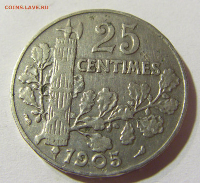 25 сантим 1905 Франция №1 24.10.2021 22:00 МСК - CIMG0415.JPG