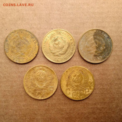5 копеек 1928,30,31,49,53 (5 шт.) до 22.10 в 22.00мск - 2