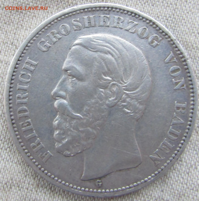 Германия 5 марок 1901г. Фридрих Баден 24.10.2021г. 22.00мск - IMG_2426.JPG