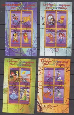 Конго 2009 Дисней 4 листа до 25 10 - 20а