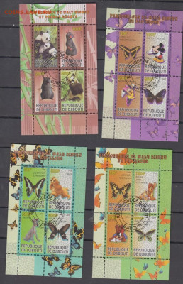 Джибути 2009 Дисней 4 листа до 25 10 - 20б