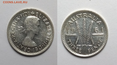 Австралия 3 пенса 1961 года Елизавета II - 24.10 22:00 мск - IMG_20211019_090959