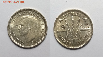 Австралия 3 пенса 1943 года, Георг VI №2 - 24.10 22:00 мск - IMG_20211019_091100