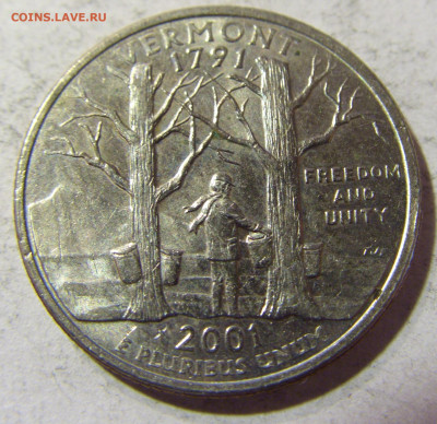 25 центов 2001 Вермонт США №3 26.10.2021 22:00 МСК - CIMG1629.JPG