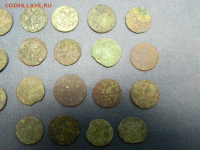 Полушки ВРП. 1718-1721. 19 штук. Копаные. - Изображение 003