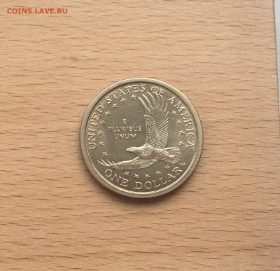 США 1$ доллар 2000 двор P Сакагавея Индианка Парящий Орёл - IMG_1520.JPG