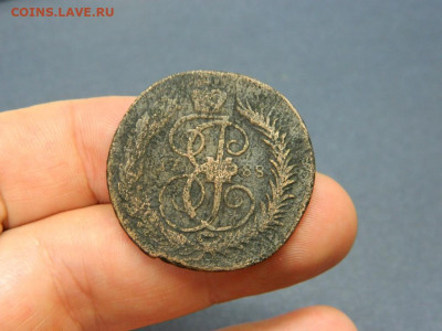2 копейки 1788 мм. Явные следы перечекана - Изображение 011