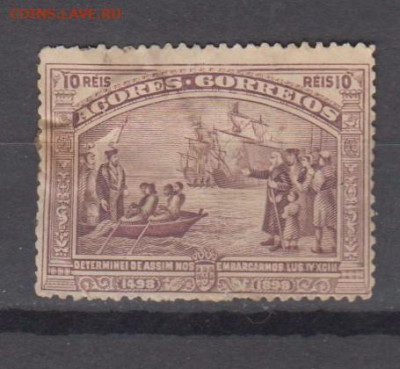 Колонии 1898 Азоры 1м 10р  до 28 10 - 8