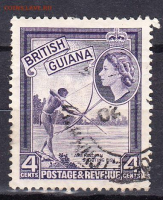 Колонии 1954 Британская Гвиана 1м 4ц до 28 10 - 45б
