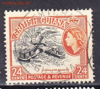 Колонии 1954 Британская Гвиана 1м 24ц до 28 10 - 46а