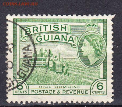 Колонии 1954 Британская Гвиана 1м 6ц до 28 10 - 47а