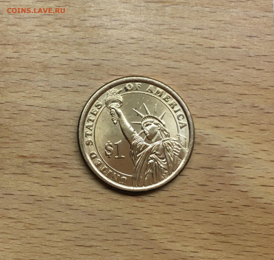 США 1$ доллар 2011 Президент США - Ратерфорд Хейз двор D - IMG_1388.JPG