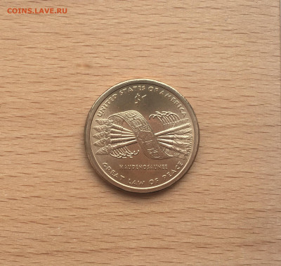 США 1$ доллар 2010 Коренные Американцы Пояс Гайавата двор P - IMG_1510.JPG