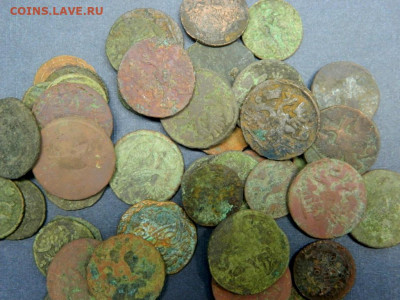 45 монет полушка, денга, копейка. медь. - Изображение 005
