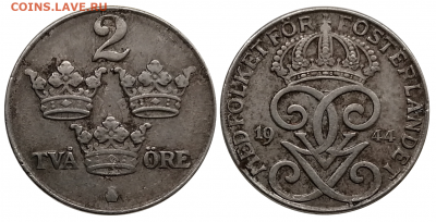 Монеты Швеции 1916 - 2003 до 25.10 в 22.00 по Мск - 7