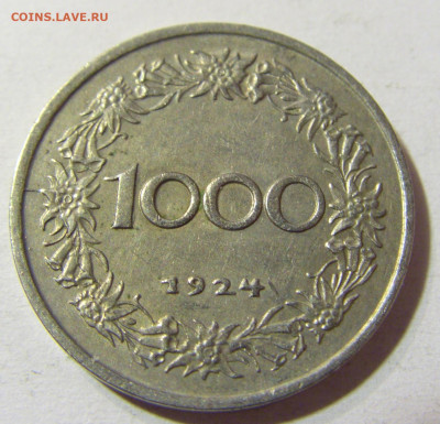 1000 крон 1924 Австрия №2 26.10.21 22:00 М - CIMG1943.JPG