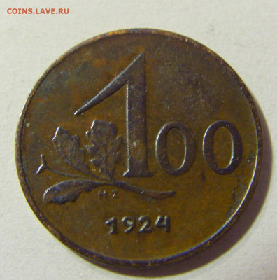 100 крон 1924 Австрия №1 26.10.21 22:00 М - CIMG1955.JPG