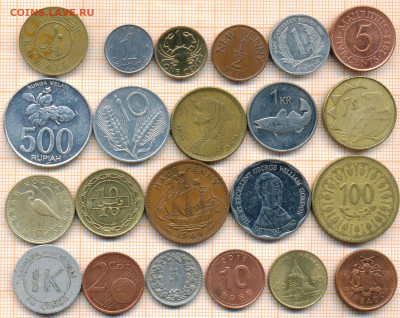 22 монеты разные, до 28.10.2021 г. 22.00 по Москве - 22 монеты 180