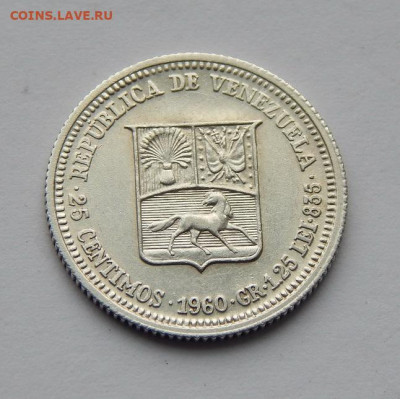 25 сентимо 1960 года Венесуэла - DSCN5197.JPG