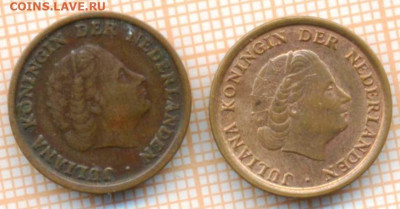 Нидерланды 1 цент 1950,1972 г., до 29.10.2021 г. 22.00 по Мо - Нидерланды 1 цент 1950 1972 3314а