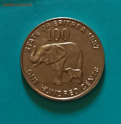 Эритрея 100 центов 1997г до 29.10.21 - IMG_20211021_141312