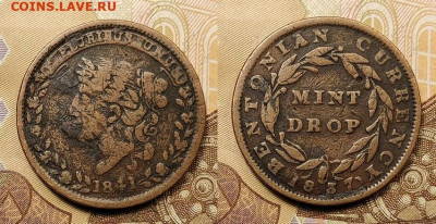 Жетон "MINT DROP" из серии "Тяжелые времена" 1837-1841 24.10 - zheton_mint_drop_iz_serii_tjazhelye_vremena_1837_1841