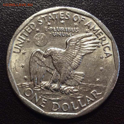 1$ 1979 Сьюзен Энтони широкий кант - FC6FA24E-110B-46BC-A75E-F45AB3038F5E