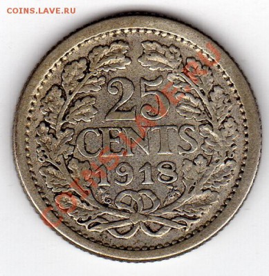Ag Нидерланды 25 центов 1918 до 03.11.11 в 22.00мск (753) - img004