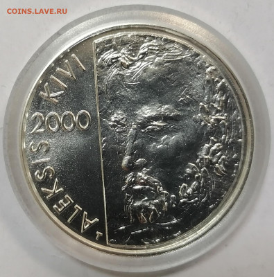 100 марок 2000 Финляндия Алексис Киви UNC - 1